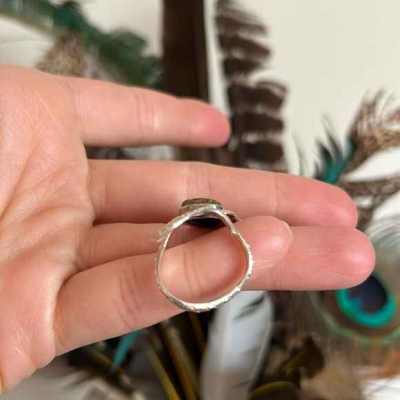 925s Angel Aura Quartz Arrowhead Earrings & Snake Ring - Picture 13 of 17